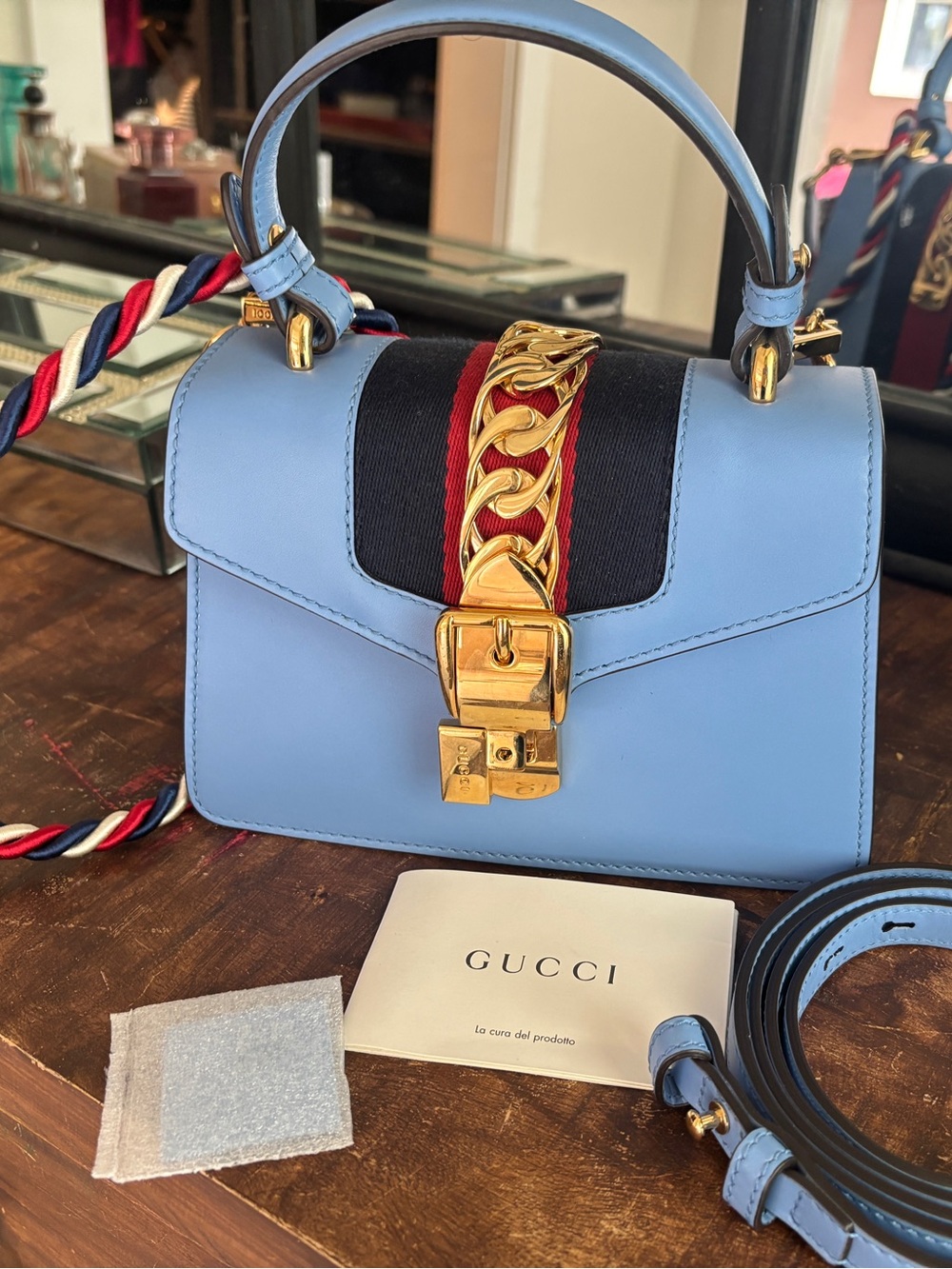 Gucci Sylvie mini top handle bag